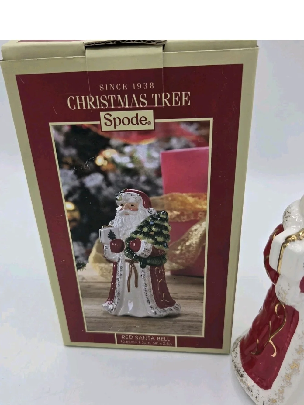 Spode Christmas Tree Red Santa Bell 5